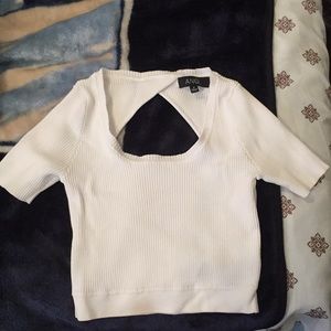 a whit crop top
